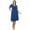 Royal Blue, variant on <new_title>Solid Faux Wrap Deep V-Neck Dress, Women's Plus Size</new_title>