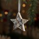 thumbnail image 5 of Colgante decorativo de estrella navideña Fiudx de madera para puertas y árboles de Navidad, 5 of 6
