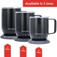 thumbnail image 4 of Thermacup Self-Heating Temperature Controlled Coffee Mug with Lid, Led Electric Smart Cup, 3 Custom Heat Settings, Auto/Off Feature, Keeps Liquids Warm, Sip Smarter (Midnight Black – 12 oz), 4 of 6