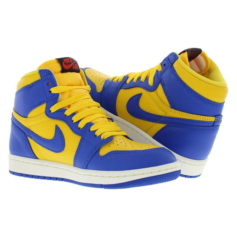 Nike Jordan 1 Retro Hi OG Womens Shoes Size 10, Color: Varsity Maize/Game  Royal/Sail - Walmart.com