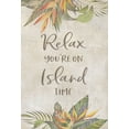 thumbnail image 2 of CAD Designs 23x32 White Modern Wood Framed Museum Art Print Titled - Youre On Island Time, 2 of 4