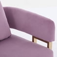 thumbnail image 3 of 51" Small Sofa Couch Comfy Modern Teddy Upholstered 2-Seater Love Seats for Apartment,Bedroom,Office,Lilac, 3 of 8