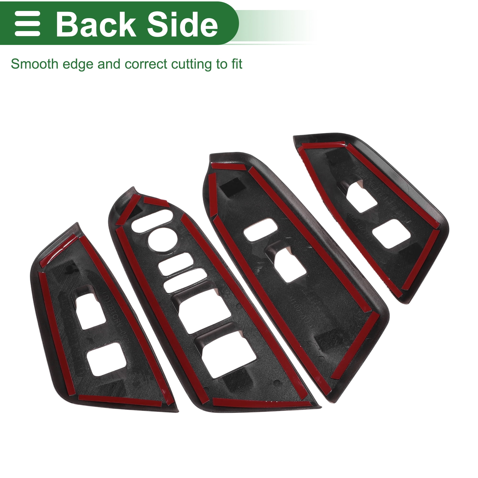 Unique Bargains Window Lift Switch Panel Trim Cover for Honda CRV 2017-2021 Front Rear Car Door Window Control Button Interior Accessories Wood Grain