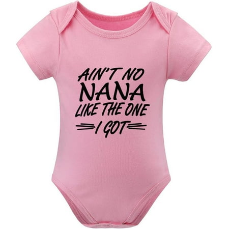 

Ain t No Nana Like The One I Got Newborn Boy Romper Short Sleeve Bring Home Outfits for Baby Boy White Boys Romper