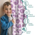 thumbnail image 3 of Blackout Kids Curtains,Pink and Purple Of Leopard Print Childrens Insulated Curtains Set Of 2,Bedroom Essentials,Toddler Room Decor 42"x63", 3 of 5