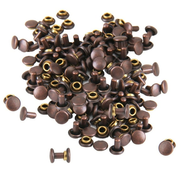 Brass Rivets Leather