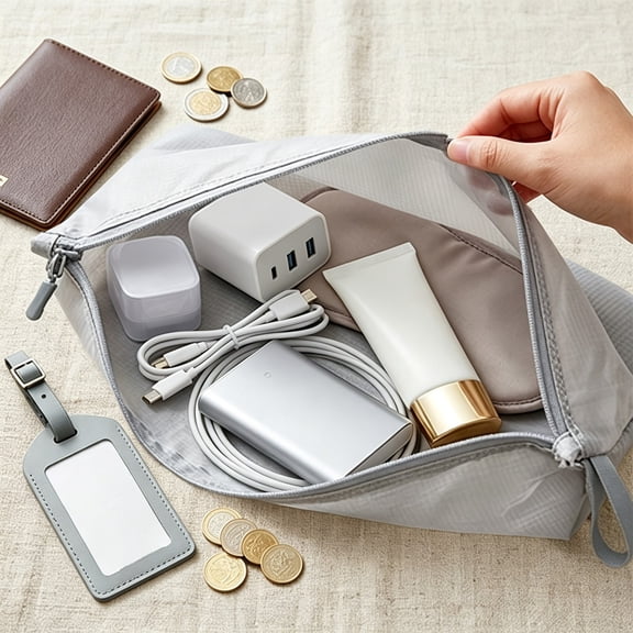 Travel Packing Bags, Luggage Organizer Pouches, Multi Size Storage Set, Waterproof Tear Proof and Space Saving Design for Suitcase Packing, Weekend Getaways, and Business Trips.