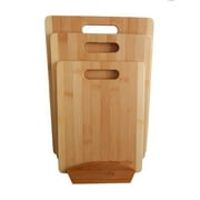 Timber Valley Bamboo 3-piece Cutting Board Set with Stand by Mid America Home & Garden