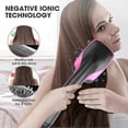 thumbnail image 2 of Hair Dryer Brush Combo for Detangling and Styling - Straightening Tool with Comb Design (Black), 2 of 5