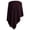 Burgundy, variant on PULI Women's Knit Shawl Poncho Sweater, Button Wrap Cardigan Cape, 6-Way Lightweight Scarf for Travel, Spring, Fall and Winter