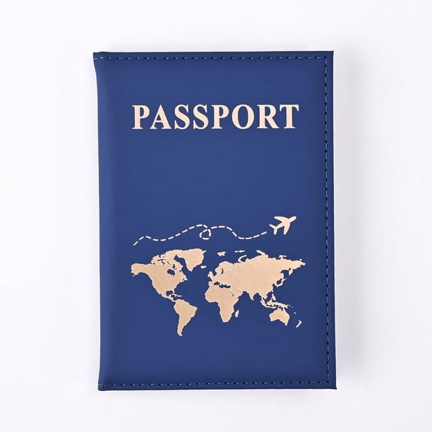 Funda protectora para pasaporte de piel sintética de color liso popular, funda para pasaporte, funda para máquina porta billetes, pasaporte