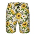 thumbnail image 3 of Fuzoiu Sunflowers And Butterflies Print Men's Beach Shorts,Men's Swim Trunks,Quick Dry Board Shorts with Pockets,Men's Bathing Suits for Surfing, Running, and Casual Wear-Large, 3 of 6