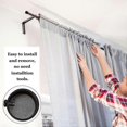 thumbnail image 3 of 4pcs Curtain Rod Finials Black Metal Curtain Finials Finials With Screws 28mm Cylindrical Curtain Rod Finials Heads For Home Office Curtain Accessori, 3 of 4