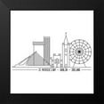 thumbnail image 2 of JC Designs 12x12 Black Modern Framed Museum Art Print Titled - In Black And White Travel X-Ireland, 2 of 5