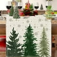 thumbnail image 6 of Kumdkd Christmas Table Runner & Placemat Set - Linen Print Party Decor (70.9x12.9in, 5Pcs) with Snowflake & Santa Claus Design‌, 6 of 6