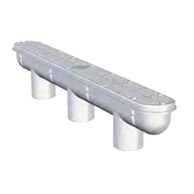 32 in. Channel Drain & Sump - Dark Gray