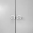 thumbnail image 3 of YUNLIGHTS Set of Plated Acrylic Cabinet Knobs Clear Crystal Drawer Handles for Furniture, 3 of 9
