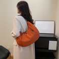 thumbnail image 2 of 433 Bolso Hombro Informal Plisado Gran Capacidad Bolso Axila (naranja) Naranja, 2 of 9