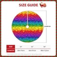 thumbnail image 2 of Sikiie Bright Rainbow Christmas Tree Skirt, Christmas Tree Decorations, Christmas Decor, Tree Mat Decoration(30-48IN)-30", 2 of 6