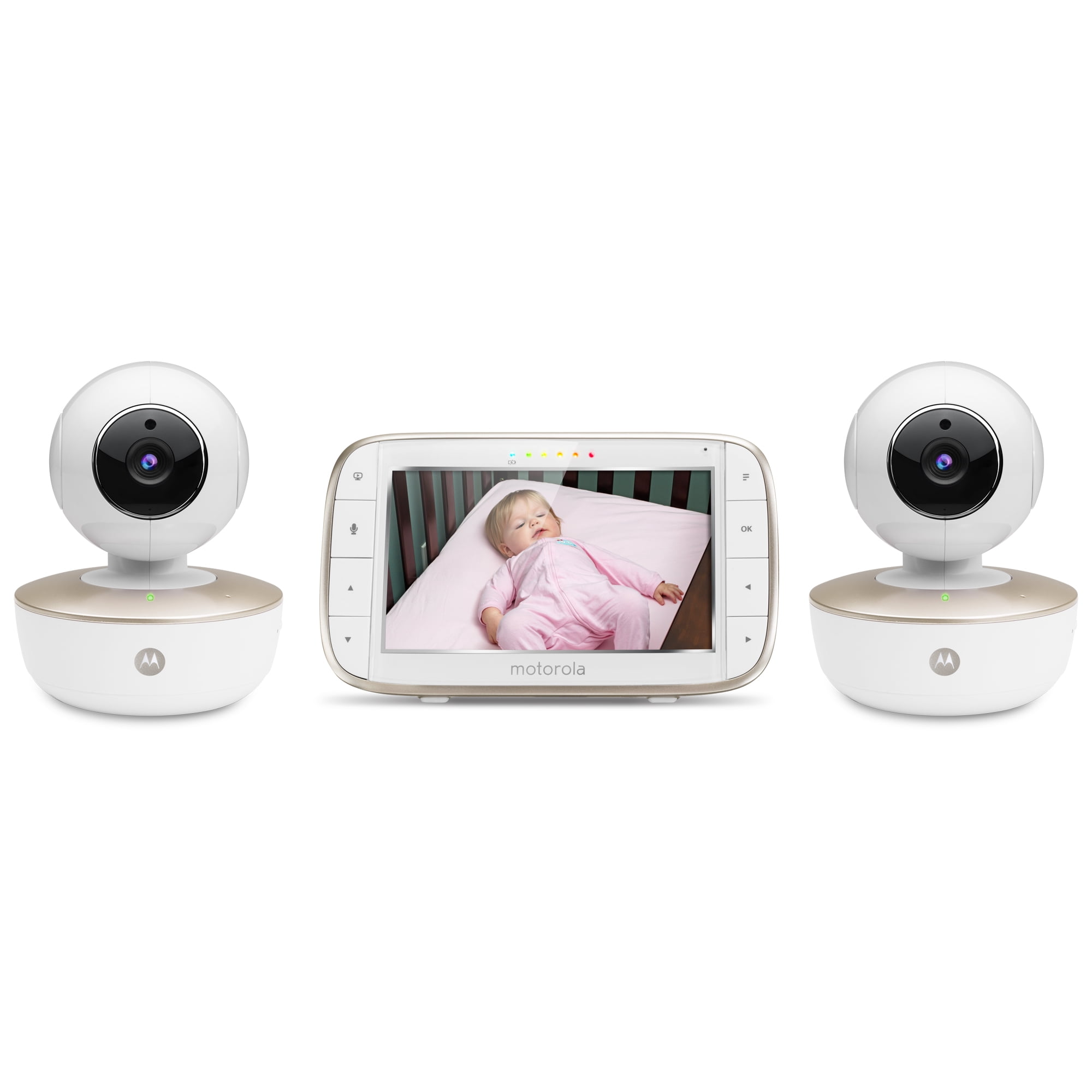 motorola mbp855connect2 portable 5" video baby monitor with wifi