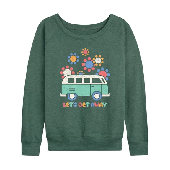 Instant Message - Lets Get Away - Women's Lightweight French Terry Long Sleeve Shirt
