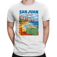 thumbnail image 2 of Smartprints San Juan Puerto Rico Beach Art Men's T-Shirt White, Cotton, S, 2 of 4