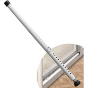 Sliding Door Security Bar, 17.7-50.5inch Heavy Duty Adjustable Sliding Patio Door Lock Bar with Rubber Tips,Diameter 1inch Window Security Bar for Home Apartment Travel (Black)