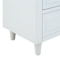thumbnail image 5 of Nightstand, Bedside Table With 3 Sliding Drawers Solid Wood File Cabinet Storage Table, Modern Bedside Cabinet For Office, Bedroom 28.1''Hx27.9''Wx16.9''D, 5 of 9