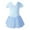Blue, variant on Bullpiano Toddler Girls Ballet Leotards with Skirt Ruffle Sleeve Glitter Dance Dress Kids Gymnastic Ballerina Outfit Dress