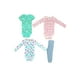 thumbnail image 1 of Kit 4 Piezas Bebé Niña Onesies Pañaleros y Pantalón Multicolor OP2214HK, 1 of 5