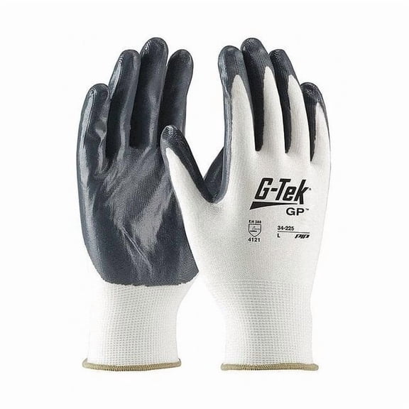 Pip Glove Coated,White,Seamless,XL,PR 34-225/XL