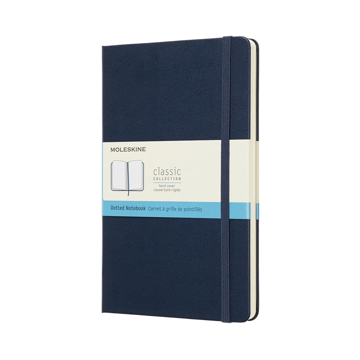 Moleskine Classic Notebook, Large, Dotted, Blue Sapphire, Hard Cover (5 X 8.25) (Other)
