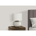thumbnail image 6 of Noaman 21"h Table Lamp, Cream Ceramic Base with Ivory Drum Shade, 3-Way Rotary Switch, 100W Max Bulb, Modern Lighting for Bedroom, Living Room, Office, 6 of 7