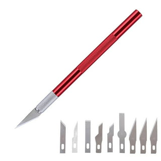 WA Portman 7 Piece Hobby Knife Set, 6 Craft Knife Blades & Comfort-Grip  Handle 