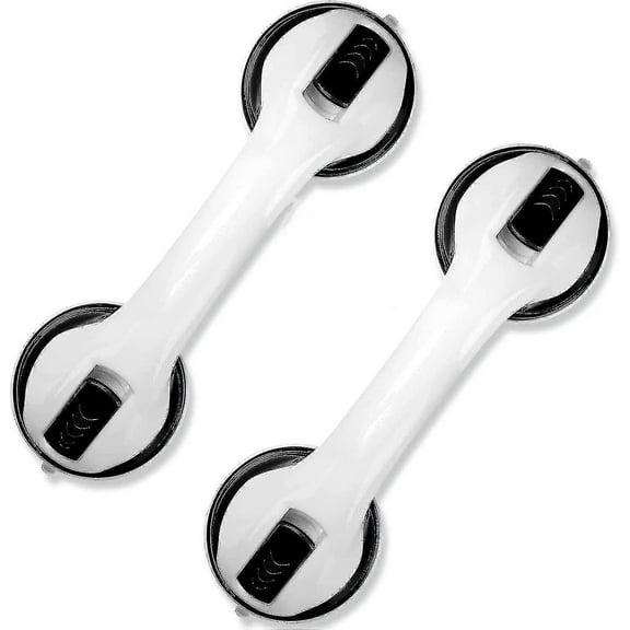 2-pack Of 12" Bath Grab Bars Er With Suct Lh-1