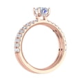 thumbnail image 2 of 1.45 Carat Prong Set Diamond Bridal Ring Set in 14K Rose Gold (Ring Size 7.5) (I1-I2 Clarity), 2 of 5