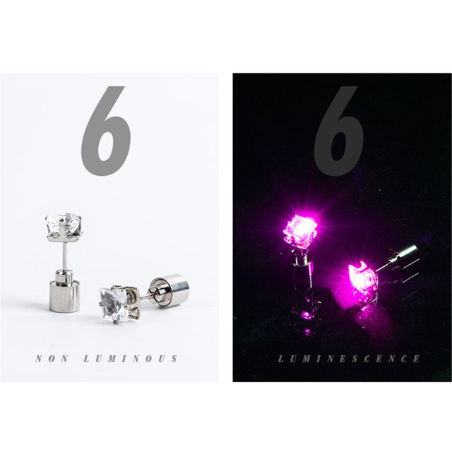 TopLLC Boucles d'Oreilles Belles Boucles d'Oreilles LED Lumineuses Bijoux pour Fête Couvre-Chef Jetable