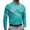 Cyan, variant on IAJDKMEK Men's Long Sleeve Printed Sport Shirt – All-Over Pattern, Collared Shirt Men, Casual Athletic Top, Comfortable Active Wear for Men,Black L