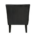 thumbnail image 4 of Baxton Studio Harmon Modern and Contemporary Transitional Black Velvet Fabric Upholstered and Walnut Brown Finished Wood, 4 of 6