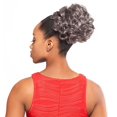 thumbnail image 4 of DS004 Curly Ponytail Color 1 Black - Foxy Silver Wigs 6" Short Length Drawstring Larger Curls Hairpiece Extension Synthetic Black Grey Bun Womens Bundle MaxWigs Hairloss Booklet, 4 of 4