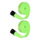thumbnail image 2 of 2 correas de amarre con hebilla de leva ajustable, correas de amarre portátiles verde fluorescente, 2 of 9