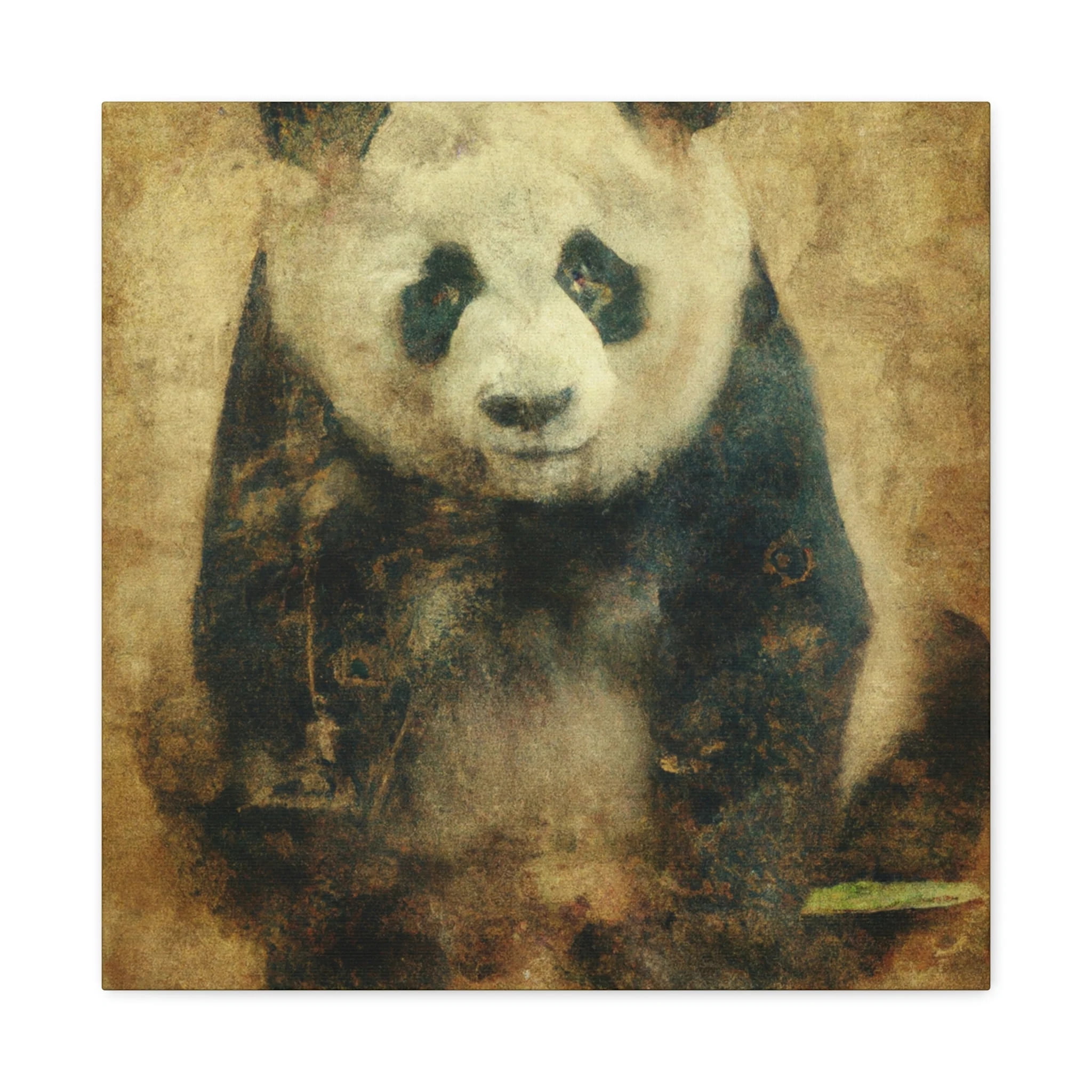 Giant Panda Reflection. - Canvas - Walmart.com