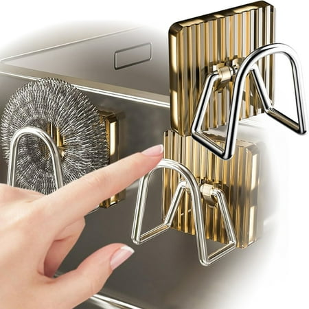 

Sponge Wall Shelf Kitchen Sponge Holder Hook Sponge Organizer Drain Drying Rack All Wall Sticky for Hanging Wall Hook Bathroom Towel Holder Clothes Stick Hooks Pant Hooks for Closet Mug Holder Stand