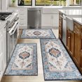 thumbnail image 6 of Kitchen Rugs Sets of 3 Non Slip Washable Kitchen Mats for Floor, Waterproof Kitchen Runner Rug, Floor Mat Carpet for Entryway, Laundry, Sink, Hallway, Bathroom, 6 of 12