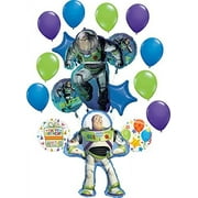 Buzz Lightyear Party Supplies Birthday Theme 17 pc Balloon Bouquet Decorations