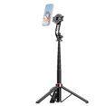 thumbnail image 1 of Tripod Extendable Selfie Stick Tripod for Phone . Length 130cm with Detachable Magnetic Phone Clip Remote Shutter 1/4 Inch Screw Phone Tripod for Vlog Selfie Live Streaming, 1 of 7