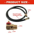 thumbnail image 3 of Air Compressor Service Tool With PVC Hose Brass Fittings 0-200PSI Pressure Gauge For Air Tanks Repair, 3 of 7
