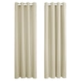 thumbnail image 1 of 2 Piezas Cortinas con Ojales Cortinas Opacas Blackout Salón Dormitorio Persianas Cocina 240x140cm LxAn Beige, 1 of 7