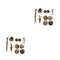 thumbnail image 4 of Methold Para espacios pequeños, juego de juguetes para masticar duraderos y elegantes para conejo, Guinea, animales, juguetes para masticar, juego de 9 piezas 2piezas, 4 of 6