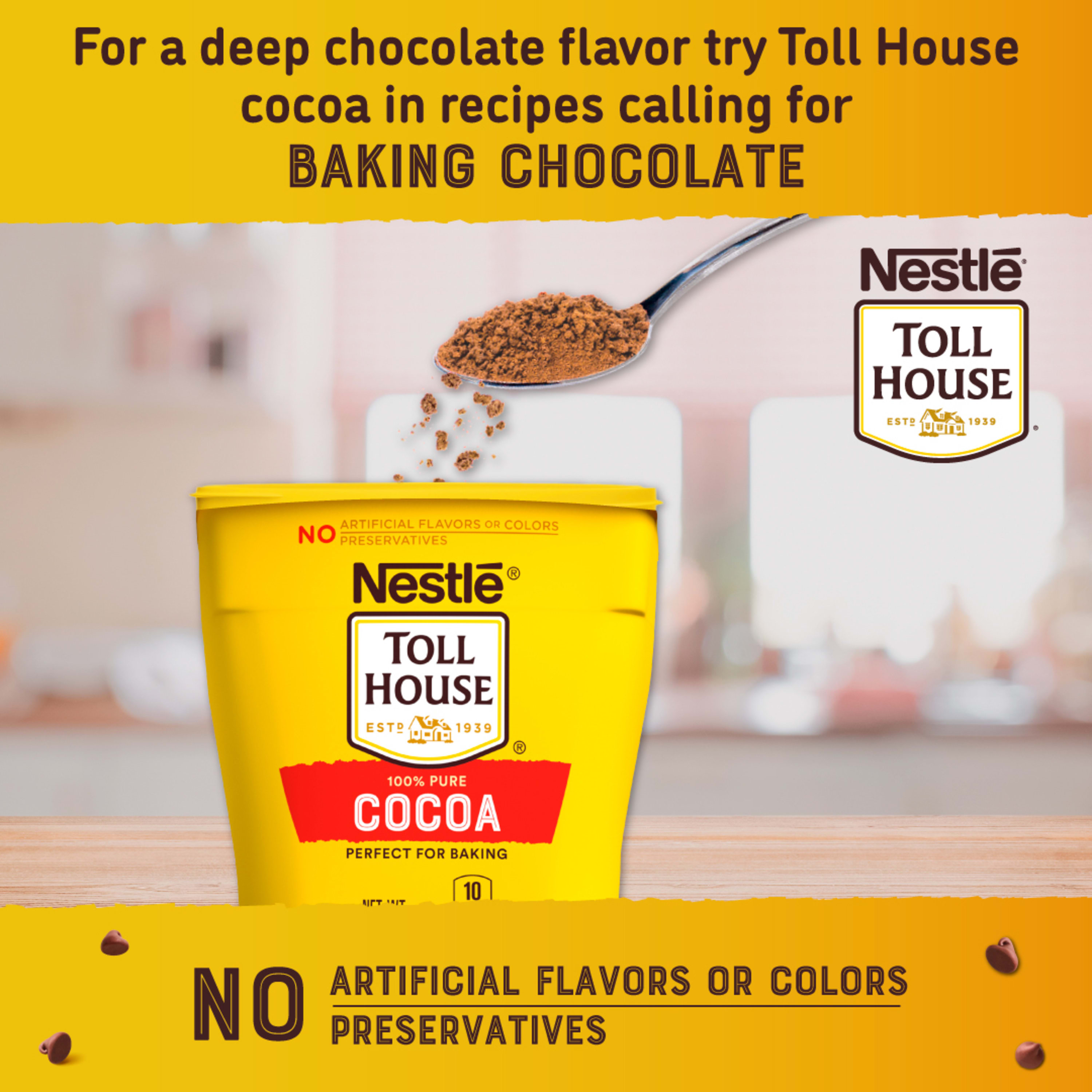Nestle Toll House 100% Pure Cocoa, Deep Chocolate Flavor Poweder, 8 oz Box - image 3 of 10